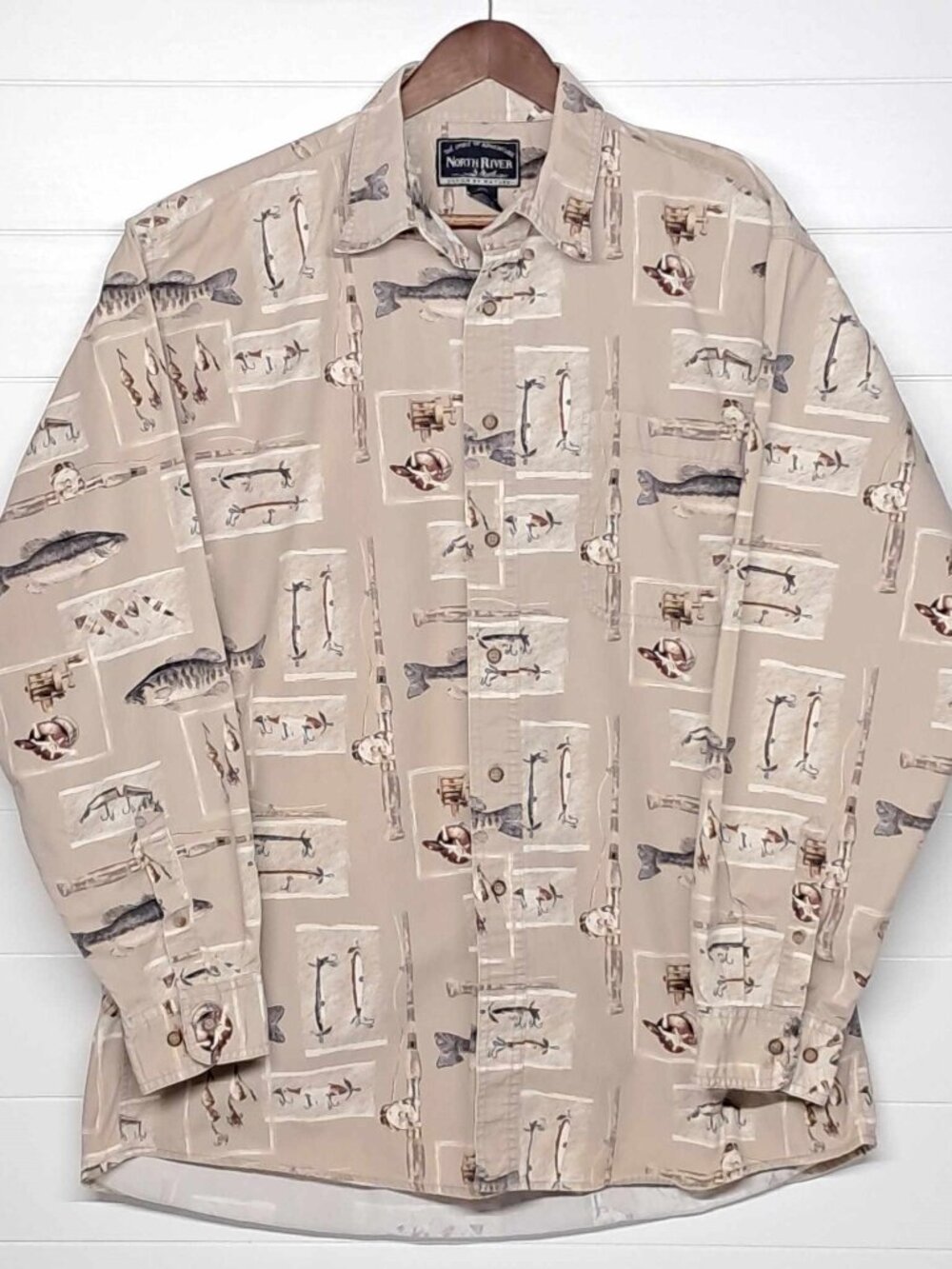The Spirit Of Adventure North River Design By Nature Mens XLT Fishing Shirt